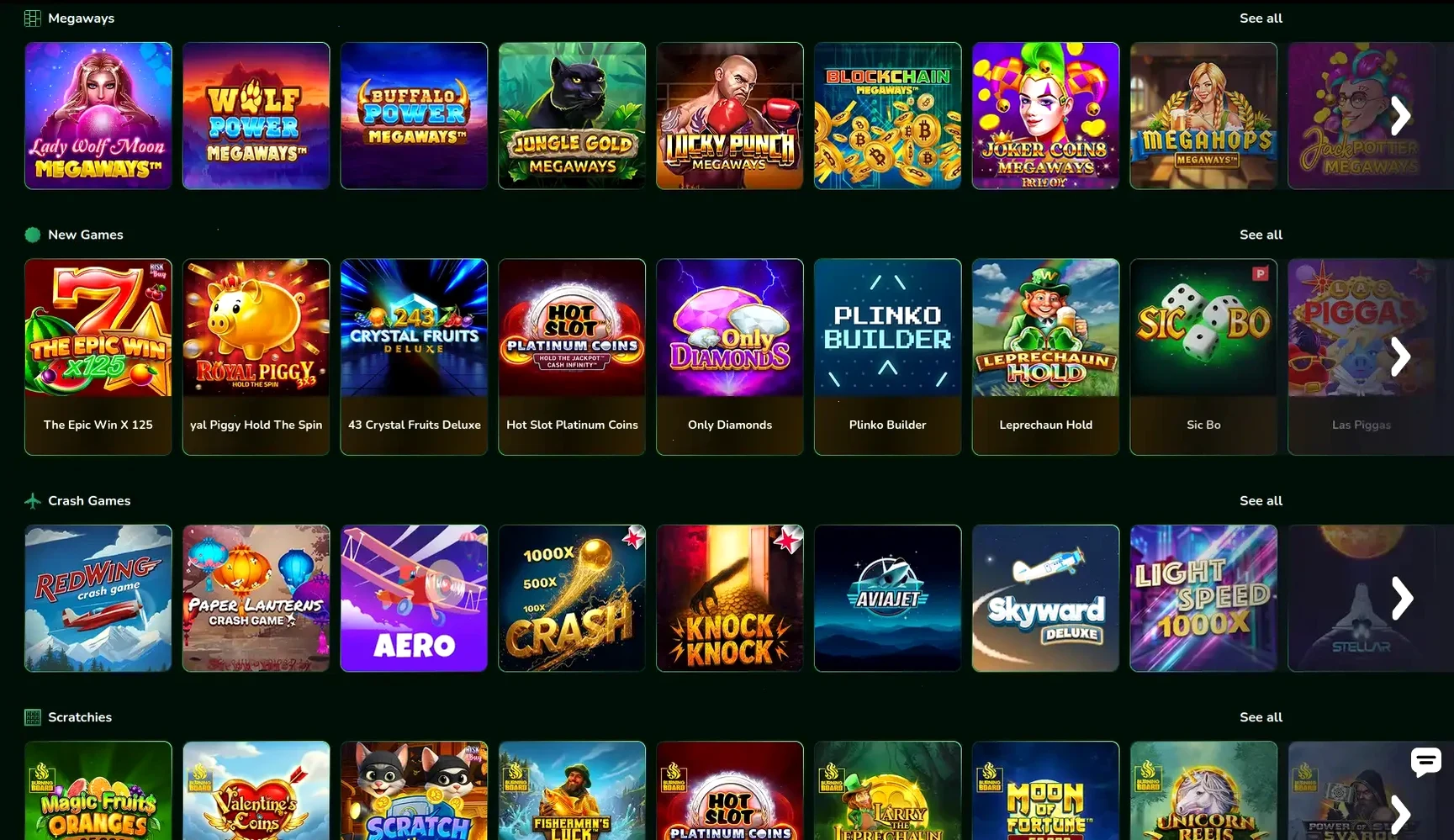Kingdom Casino Spielauswahl
